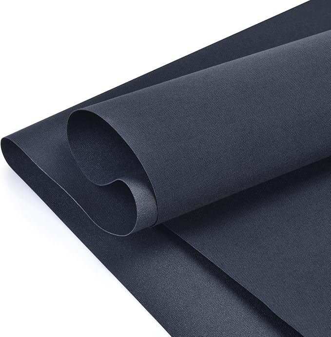 Waterproof Canvas Fabric - 58" Wide 600D Upholstery Polyester Material - Durable Indoor Outdoor Water Resistant Fabric for Furniture Cover Cushion Home Awning Tent (600D Dark Blue, 1 Yard)