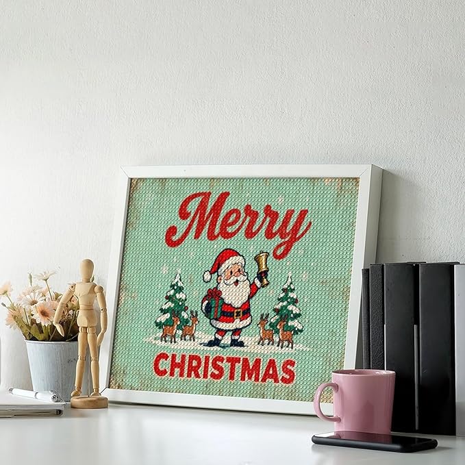 AIVKIEJK Diamond Painting Kits for Adults - Christmas Painting DIY 5D Full Drill Diamond Dots Paintings with Diamonds Gem Art and Crafts Home Decor 16"x20"