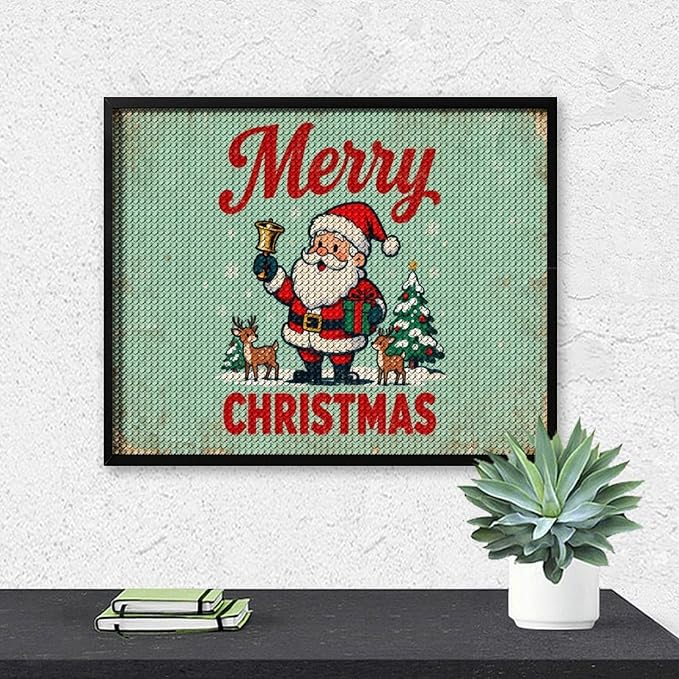 AIVKIEJK Diamond Painting Kits for Adults - Christmas Painting DIY 5D Full Drill Diamond Dots Paintings with Diamonds Gem Art and Crafts Home Decor 16"x20"
