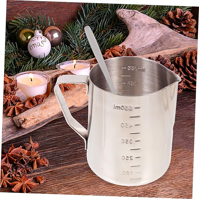 NUOBESTY 1set DIY Scented Candle Making Kit Creative Wax Melting Cup Set Candle Supplies for Beginners Includes Essential Making Tools for Family Fun Crafting