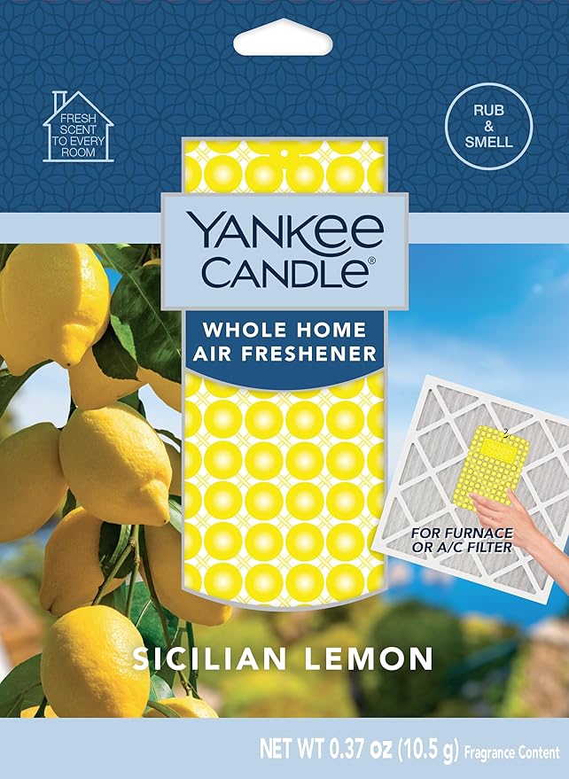 Yankee Candle Whole Home Air Freshener Variety Pack (Lilac Blossoms, Sage Citrus, Sun and Sand, & Sicilian Lemon) (2ea / Pack of 8)