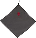 Team Effort Collegiate 15" x 15" Grey Microfiber Towel