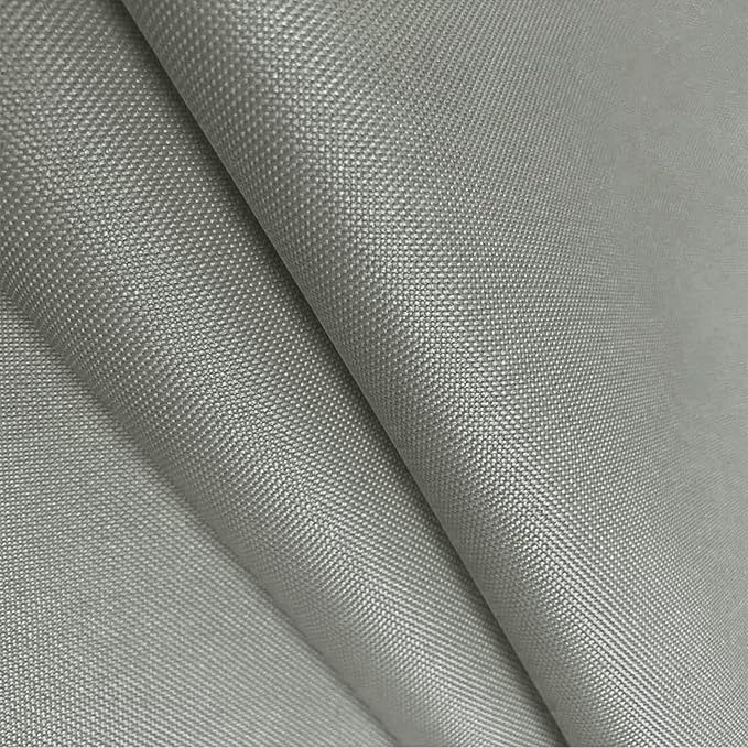 Foreate Waterproof Canvas Fabric by The Yard 600D Upholstery Fabric for Chairs 58" Wide Indoor Outdoor Water Resistant Canvas Polyester Material Sewing DIY Cloth, 15 Yards Silver Grey