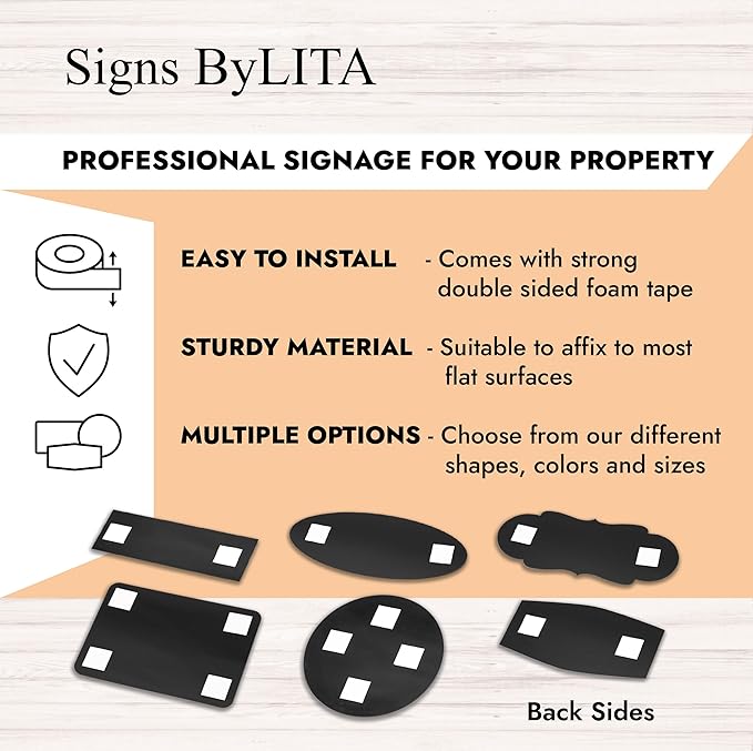 All Quality Standard Electrical Panel Wall or Door Sign - Durable Material | Clear and Functional Sign | Easy Installation‌ - White - Large (5 Pack)