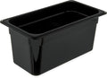 CFS 3086203 StorPlus High Heat Food Pan, 6" Deep, Third Size, Black, 1/3 Size (Pack of 6)
