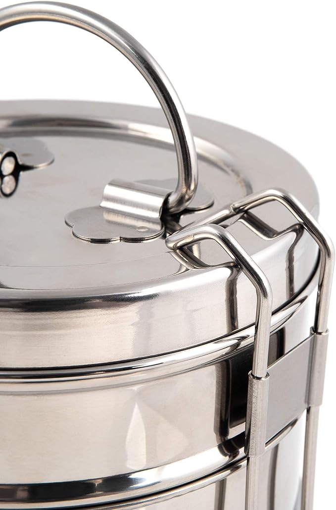 Indian-Tiffin 2 Tier Stainless Steel Large Tiffin Lunch Box