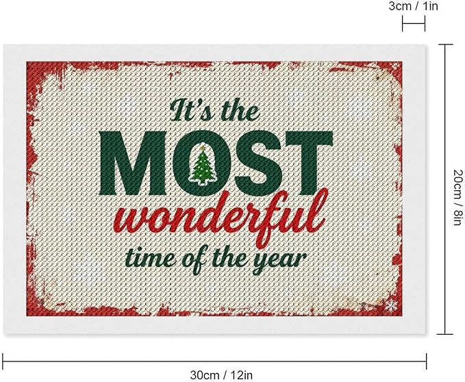 Diamond Painting Kits for Adults - Quote & Christmas Tree Humorous Most Wonderful Time of The Year Painting DIY 5D Full Drill Diamond Dots Paintings with Diamonds Gem Art And Crafts Home Decor 8"x12"