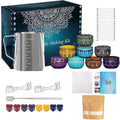 LCPKUTTR Candle Making Supplies Kit for Adults Kids,Candle Making Kit, DIY Scented Candle Making Kits Including Soy Wax Wicks Dyes Melting Pot Tins Spoon, Festival Gifts for Women TH0JY-1210