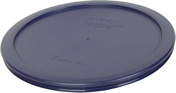 Pyrex (2) 7200-PC 2-Cup Lawn Green, (2) 7201-PC 4-Cup Purple, (2) 7402-PC 6/7-Cup Blue Food Storage Replacement Lids - Made in USA