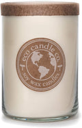 Eco Candle Co. Recycled Candle, Naked, 26 oz. - Unscented - 100% Soy Wax, No Lead, Kraft Paper Label & Lid, Hand Poured, Phthalate Free, Made from Midwest Grown Soybeans, All Natural Wicks