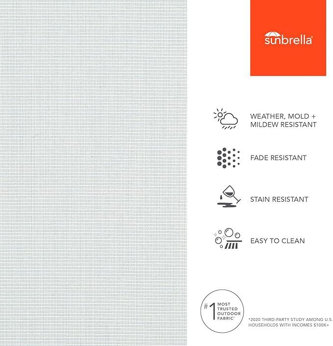 Sunbrella Outdoor Fabric by The Yard | Canvas Skyline | Official Sunbrella Seller | Indoor or Outdoor Upholstery Fabric for Chairs, Cushions, Drapery, Pillows, Furniture