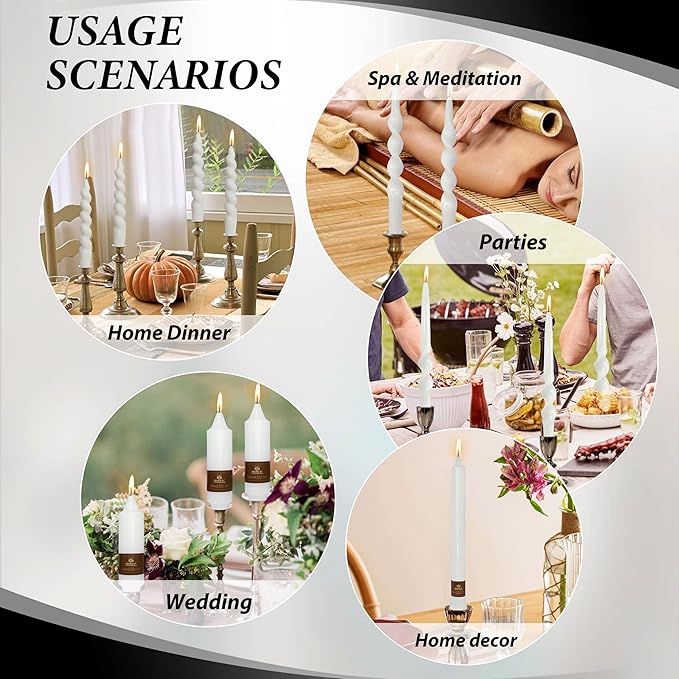 Candle Sticky Dots-White Candle Accessories- 48 Dots