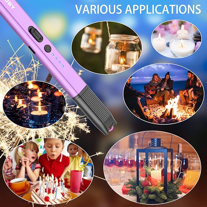 MEIRUBY Electric Candle Lighter - 2 Pack Gift Set Parents, aka Moms & Dads, and Candle Lovers for Christmas & Birthday