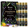 12 pcs Essential Oils Set, Pure Essential Oil for Diffuser, Humidifiers, Skin Care, Massage, Fragrance Oil Scent for DIY Candle and Soap Making, Gift for Friend