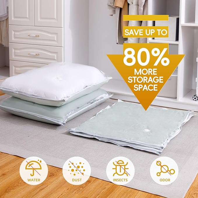Vacuum Storage Bags with Electric Air Pump, 15 Pack (5 Jumbo, 5 Large, 5 Medium) Space Saver Bag, Space Saver Bag, Vacuum Sealer Bags for Clothes, Blanket, Duvets, Pillows, Comforters,Travel