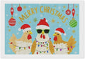 AIVKIEJK Diamond Painting Kits for Adults - Christmas Rooster Santa Hat & Fashion Glasses Painting DIY 5D Full Drill Diamond Dots Paintings with Diamonds Gem Art and Crafts Home Decor 8"x12"