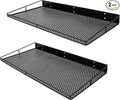 RedCall Heavy-Duty Wall Shelf, 2 Pack Garage Shelf, 23.5" x 12" Large Wall Mounted Shelves for Garage, Laundry Room, Closet, Holds Up to 75 Lbs