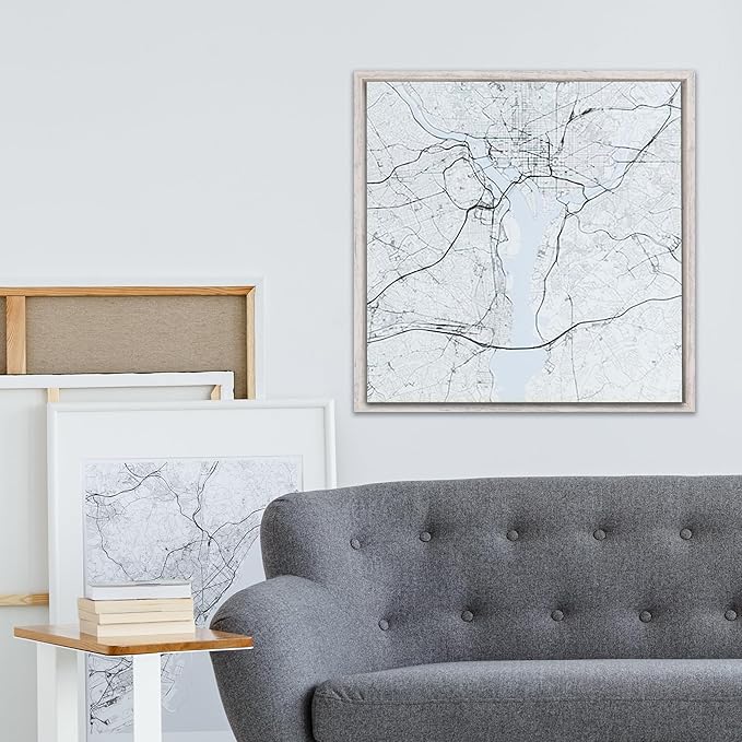 Pixy Canvas Floater Frame 13x13 for 1-1/2 (1.5) inch Deep Canvas Paintings/Canvas Prints/Wood Canvas Panels/Wall Art/Wall Decor/Home Decor/Artwork (Distressed White, 13 x 13 inch, Square)