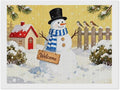 AIVKIEJK Diamond Painting Kits for Adults - Christmas Welcome Snowman Winter Christmas Painting DIY 5D Full Drill Diamond Dots Paintings with Diamonds Gem Art and Crafts Home Decor 12"x16"