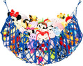 Stuffed Animal Storage Hanging Net or Hammock for Stuffed Animals Handmade Macrame Toy Hammock Plush Toy Hammock Organizer (Blue)
