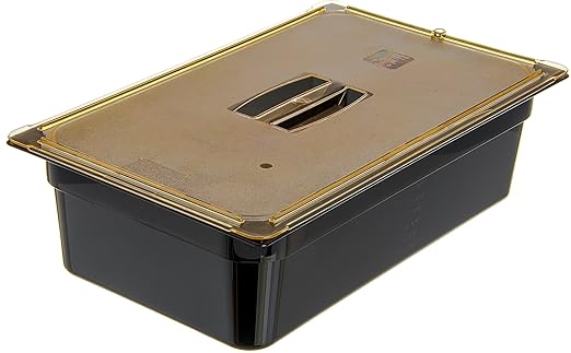 Carlisle FoodService Products 10402B03 High-Heat Full-Size Food Pan, 19.4 qt. Capacity, 20-3/4 x 12-3/4 x 6", Black (Case of 6)