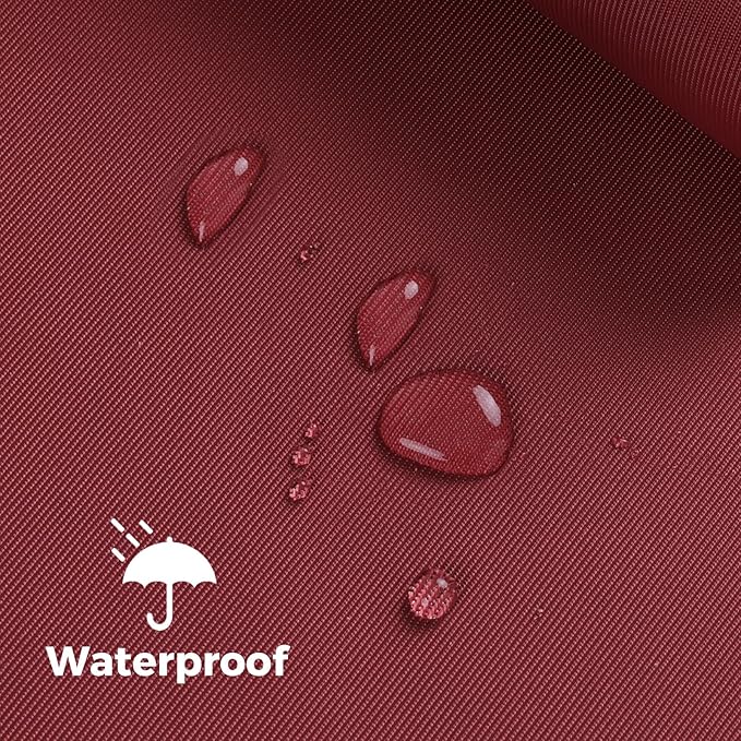 Nylon Fabric, 58" W 420D Waterproof Fabric 5 Yard Ripstop Nylon Material Outdoor Upholstery Twill Sewing Material for Patio Chair, Cushion, Purse, Tote Bag, Tent, Tarp Cover, DIY Project Retro Red