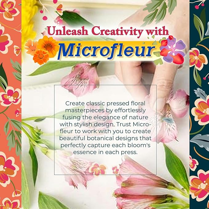 Microfleur - Max Microwave Flower Press Refill Pack - Floral Art Crafting Accessory, Creative Pressing, DIY Handicrafts Creations for Plant Lovers, Replacement Washable Cotton Liners - 9" (23 cm)