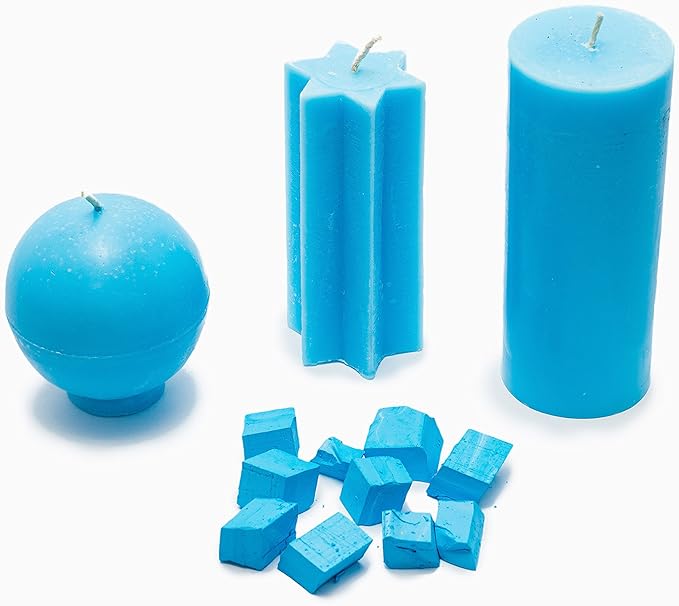 Blue Candle Dye 2oz for Soy Candle Making – Candle Shop Premium Color Dye Blocks for Soy Wax, Beeswax, Paraffin - Candle Wax Dyes