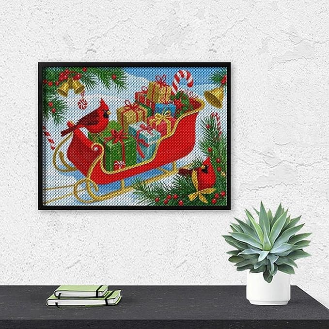 AIVKIEJK Diamond Painting Kits for Adults - Christmas Celebration Halloween Painting DIY 5D Full Drill Diamond Dots Paintings with Diamonds Gem Art and Crafts Home Decor 12"x16"
