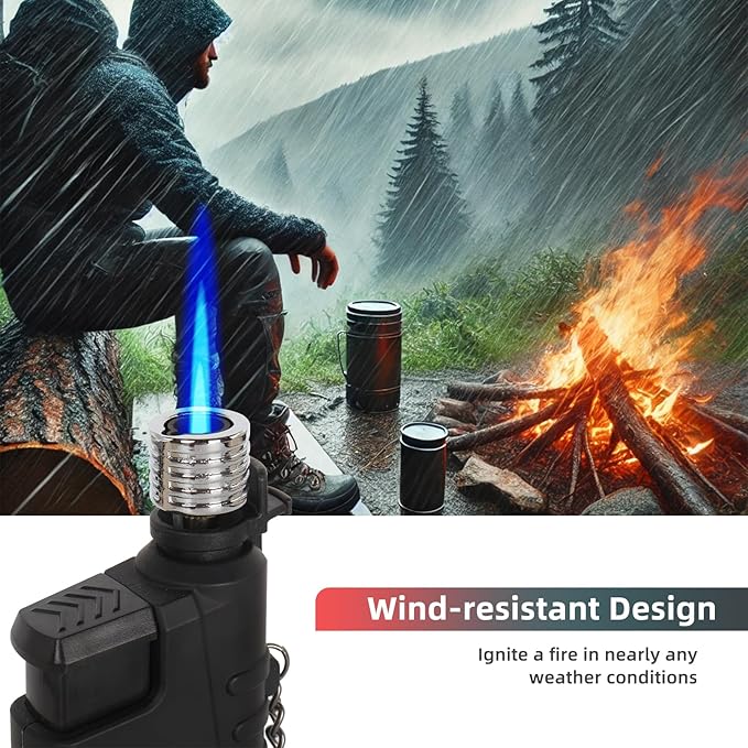 Navpeak Torch Lighter Flexible Wand Telescopic Windproof Jet Flame Lighters Butane Refillable for for Candle Kitchen Outdoor Grill Fireplace Camping(Buatne Not Included)(Camouflage)