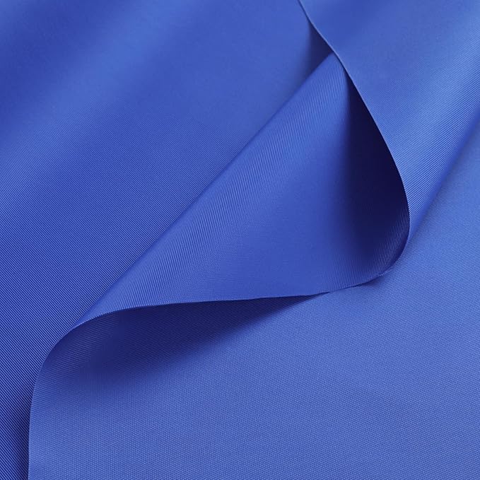 Nylon Fabric, 58"W 420D Waterproof Fabric 15 Yard Ripstop Nylon Material Outdoor Upholstery Twill Sewing Material for Patio Chair, Lining, Cushion, Purse, Tote Bag, Tent, Tarp Cover, DIY Project Blue