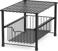 Simple Houseware Stackable Under Sink Cabinet Sliding Basket Organizer Drawer, Black