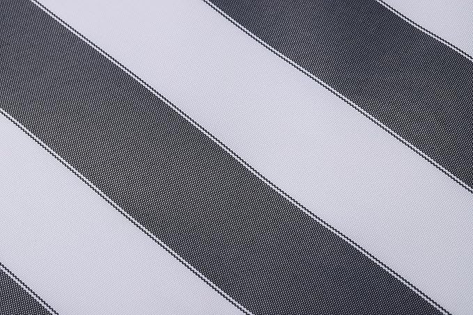 Stripe Canvas Awning Fabric Waterproof Outdoor Fabric 60" Black/White (1 Yard)