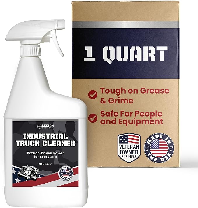Industrial Truck Cleaner – Tough on Road Grime, Gentle on People and Equipment, 1-Quart Spray