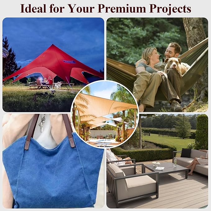 Foreate Waterproof Canvas Fabric by The Yard 600D Fade & UV Resistant Indoor Outdoor Oxford Fabric 58” W Upholstery Polyester Material for Patio Chairs Tent Camping DIY, 1 Yard Wine Red