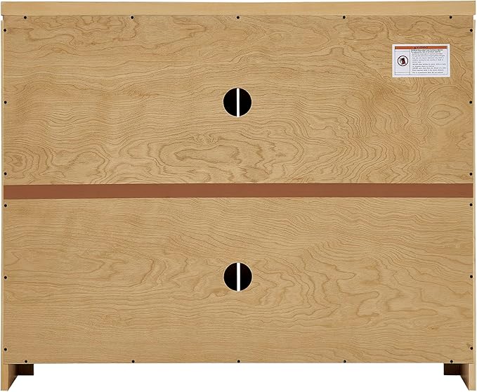 Amposei Mid Century Modern Rattan Sideboard 39.4’’ Small Coffee Bar Console Buffet Cabinet Table for Living Dining Room Entryway Hallway, Natural