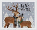 AIVKIEJK Diamond Painting Kits for Adults - Reindeer Snowflake Winter Seasonal Painting DIY 5D Full Drill Diamond Dots Paintings with Diamonds Gem Art and Crafts Home Decor 16"x20"
