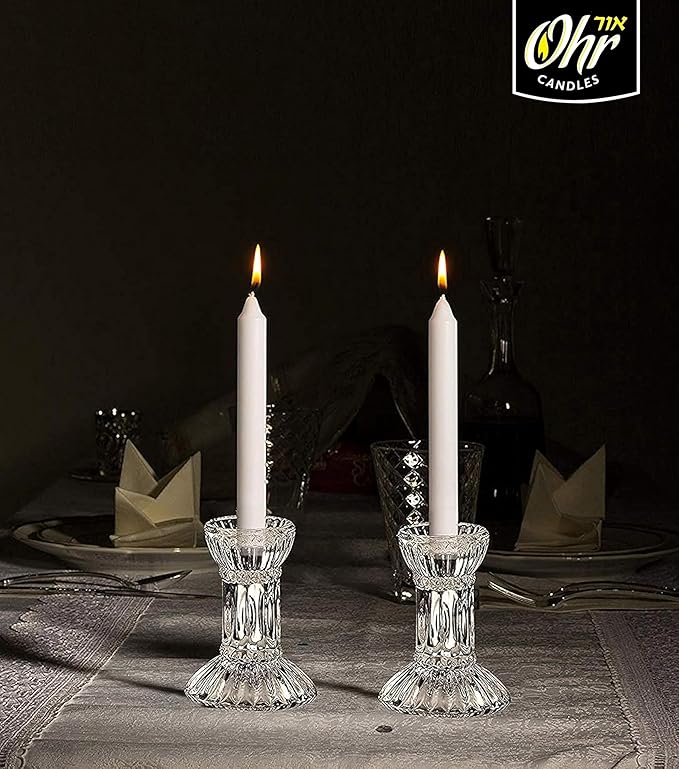 Ner Mitzvah Shabbat Candles - Traditional Shabbos Candles - 3 Hr. - 72 Ct.