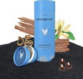 Monsoon Wood Pearled Candle – 18 oz/1.1 lb Sandalwood Scented Sand Candles with 30 Wicks | Refillable Black Wax Long-Lasting Powder 120 Hours Clean Burning for DIY Gifts