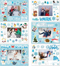 Hayux DIY Craft Kits for Kids - 24 Packs DIY Winter Wonderland Photo Frames Set with Stickers Paper Picture Frames Funny Winter Gifts Craft for Christmas Party Favors School Activities