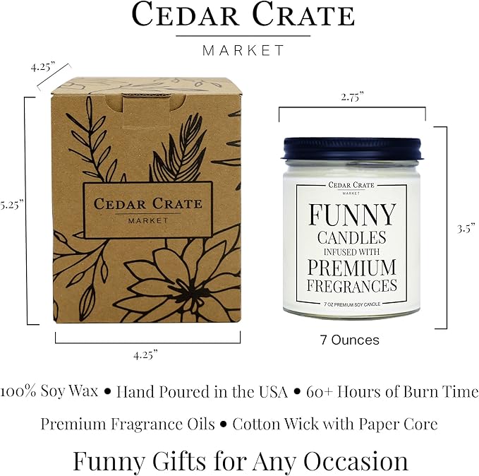 Funny Wedding Gifts for Couples - Bachelorette Gifts for Bride, Bridal Shower Gift for Bride and Groom, for Her, Newlyweds, Lavender Scented, 100% Soy Wax, Handmade in USA