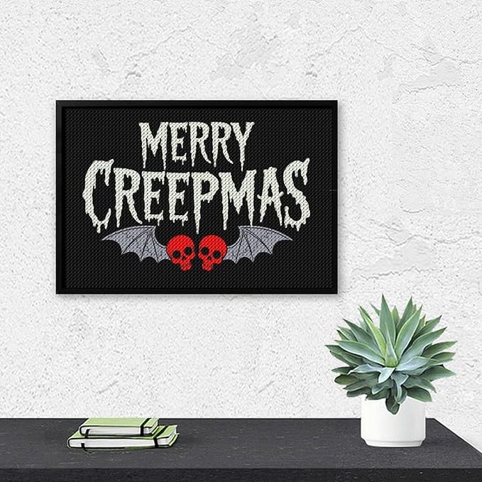 AIVKIEJK Diamond Painting Kits for Adults - Halloween & Christmas Gothic Ghost Christmas Painting DIY 5D Full Drill Diamond Dots Paintings with Diamonds Gem Art and Crafts Home Decor 8"x12"