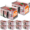 RoomHacks Clear Heavy Duty Extra Large Moving Bags, Reinforced Handle & Double Zipper, Storage Bags Alternative to Moving Box (10 Packs)