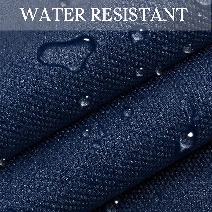 Waterproof Canvas Cloth Fabric by The Yard 60" W 600D Oxford Polyester Upholster Fabric Water Resistant Material for Outdoor Furniture Chair Cushion Cover DIY Sewing (5 Yards, Navy Blue)