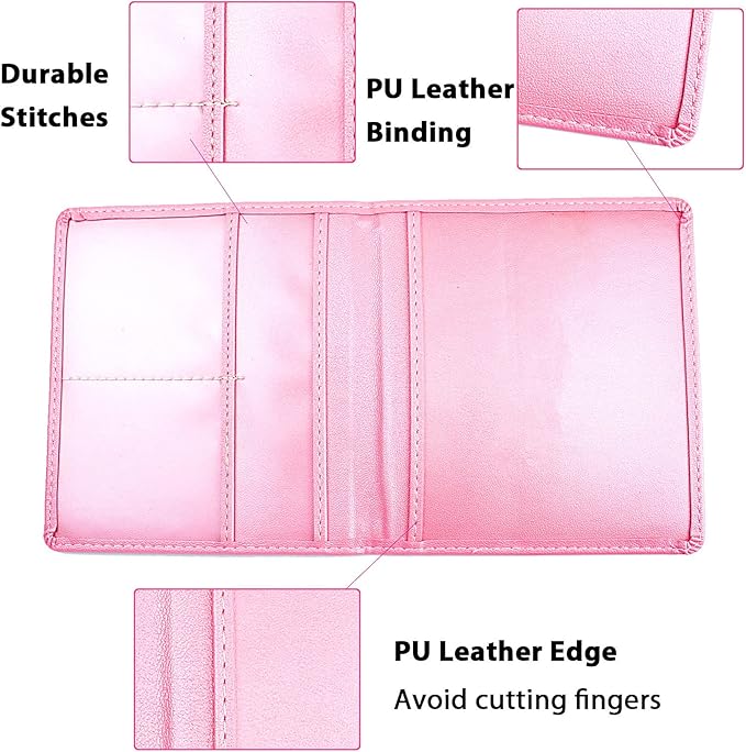 Car Registration and Insurance Holder, 5.5 x 5 Inch PU Leather Vehicle Glove Box Organizer Wallet Case Organizer for Insurance Card, Driver License, Essential Document, Paperwork