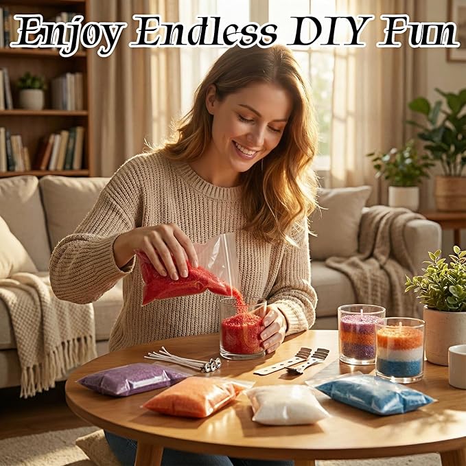 2.2LB Coconut Wax Beads for Candle Making - 35oz Organic Natural Clean Burning Wax - All-in-One Kit with 5 Colors, 20 Wicks & 3 Holders - Eco-Friendly Non-Toxic Wax for DIY Hobbyists