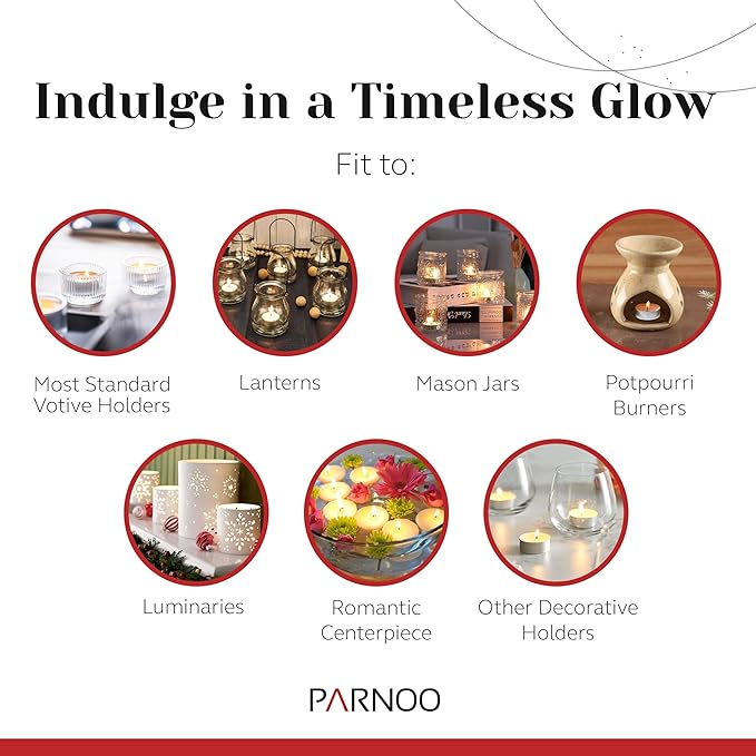 500 Pack Tealight Candles in Metal Cups - Clean, White Unscented Tealight Candles with 3 Hour Long Burning Time for Romantic Dinner, Weddings, Spa & Hotels