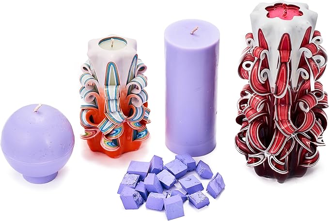 Pastel Purple Candle Dye 2oz for Soy Candle Making – Candle Shop Premium Color Dye Blocks for Soy Wax, Beeswax, Paraffin - Candle Wax Dyes