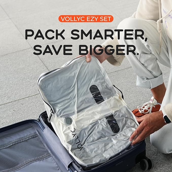 25L Waterproof Travel Vacuum Bags, Tear-Resistant Design,Lightweight Compression Storage, Durable Vacuum Seal Bags for Clothing Travel Luggage, Camping, Hiking & Road Trips（No Pump）