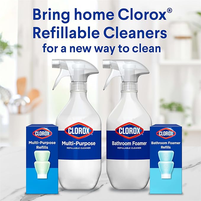 Clorox Multi-Purpose Spray Refill, Household Essentials, 3x1.125fo Concentrated Refills
